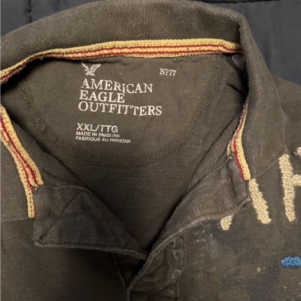 American Eagle Outfitters Men's Dark Gray Shirt Jacket